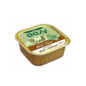 Oasy, מעדן פטה, בשר צבי לכלבים, 150 גרם