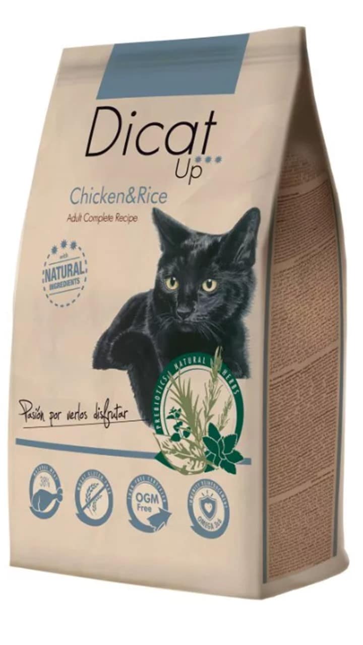 דיקאט, מזון לחתולים - עוף ואורז - 3 או 14 ק"ג