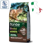 מונג' ביווילד, מזון לחתולים של גזעים גדולים, בשר בופאלו עם תפוחי אדמה ועדשים - Monge BWild, Buffalo with Potatoes and Lentils