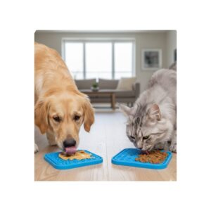 משטח ליקוק מסיליקון - לכלב/חתול - שני גדלים לבחירה
