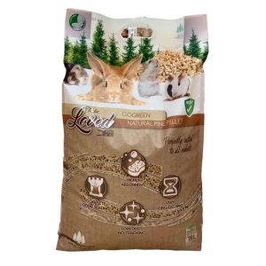 שבבי עץ אקולוגיים, ספיגה מוגברת, נשטף באסלה מיועד לחתולים/מכרסמים/בעלי כנף - 9L (7 ק"ג) או L19 (15 ק"ג)