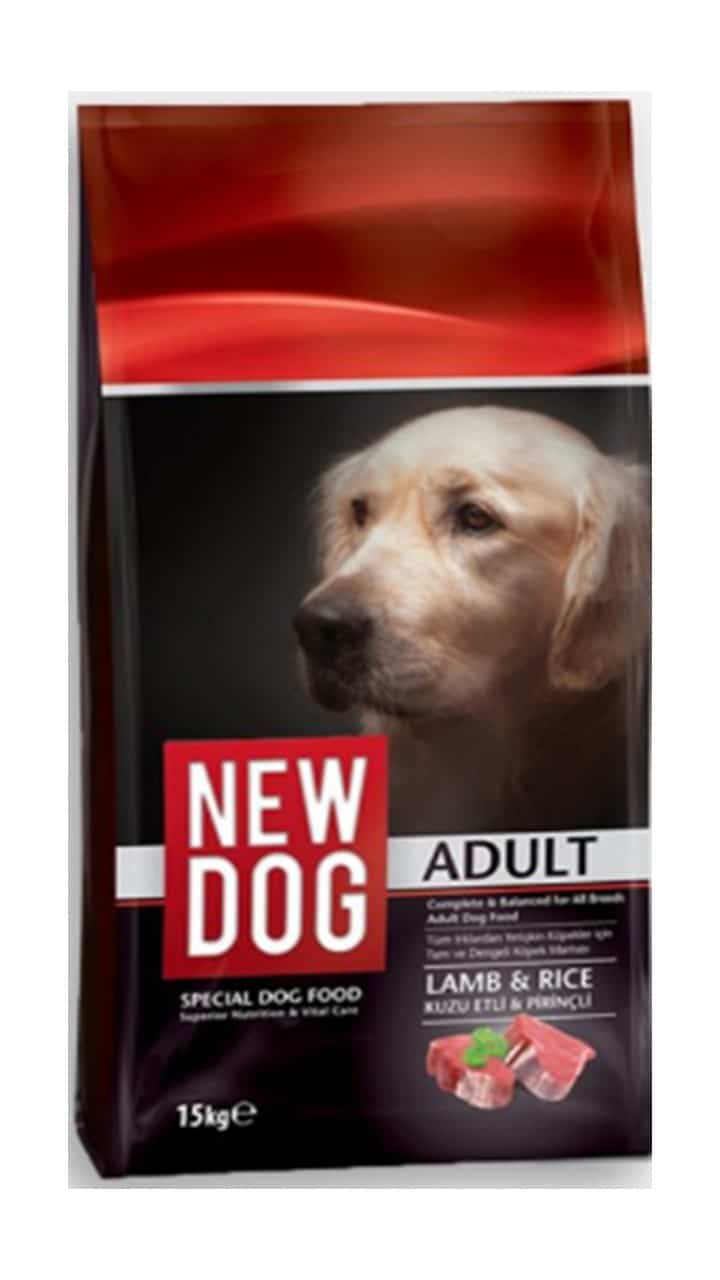 ניו דוג, מזון פרימיום לכלבים, טלה ואורז - 15 ק"ג