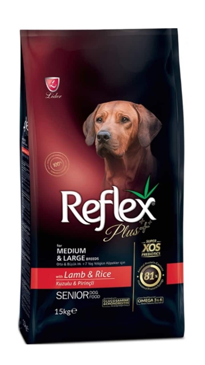 ריפלקס פלוס, מזון סופר פרימיום ע"ב כבש לכלב בוגר סניור - 3 ק"ג