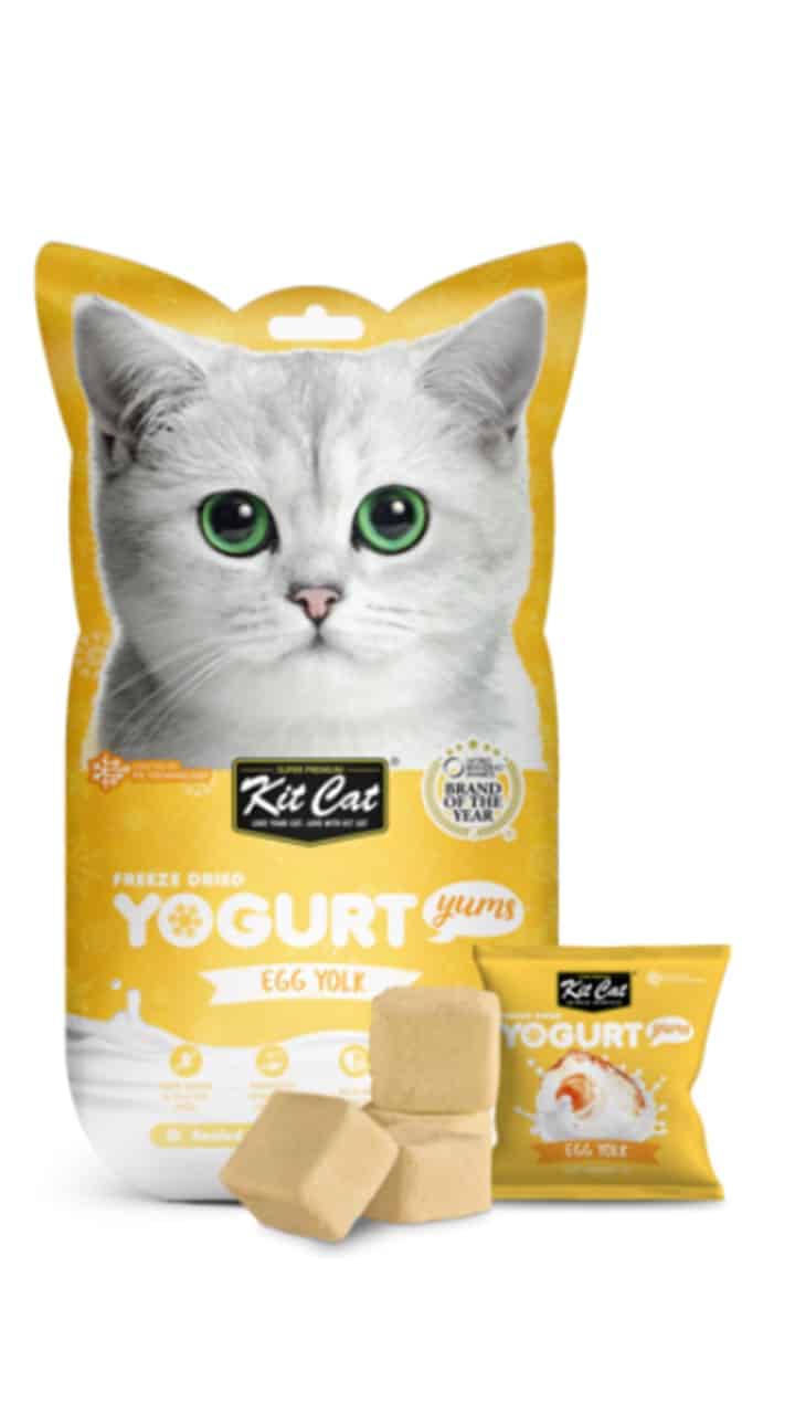 קיט קט, חטיף יוגורט מיובש בהקפאה עם חלמון ביצה - 100 גרם