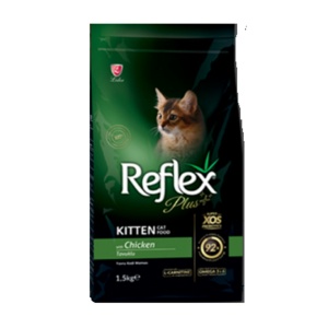 ריפלקס פלוס, מזון יבש סופר פרימיום ע"ב עוף לגורי חתולים - 1.5 ק"ג