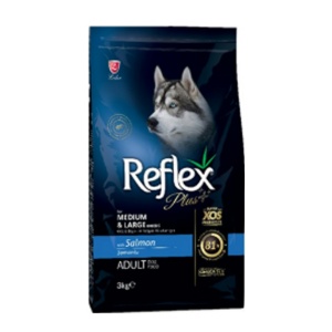 ריפלקס פלוס, מזון סופר פרימיום ע"ב סלמון לכלב בוגר גזע קטן - 3 או 8 ק"ג