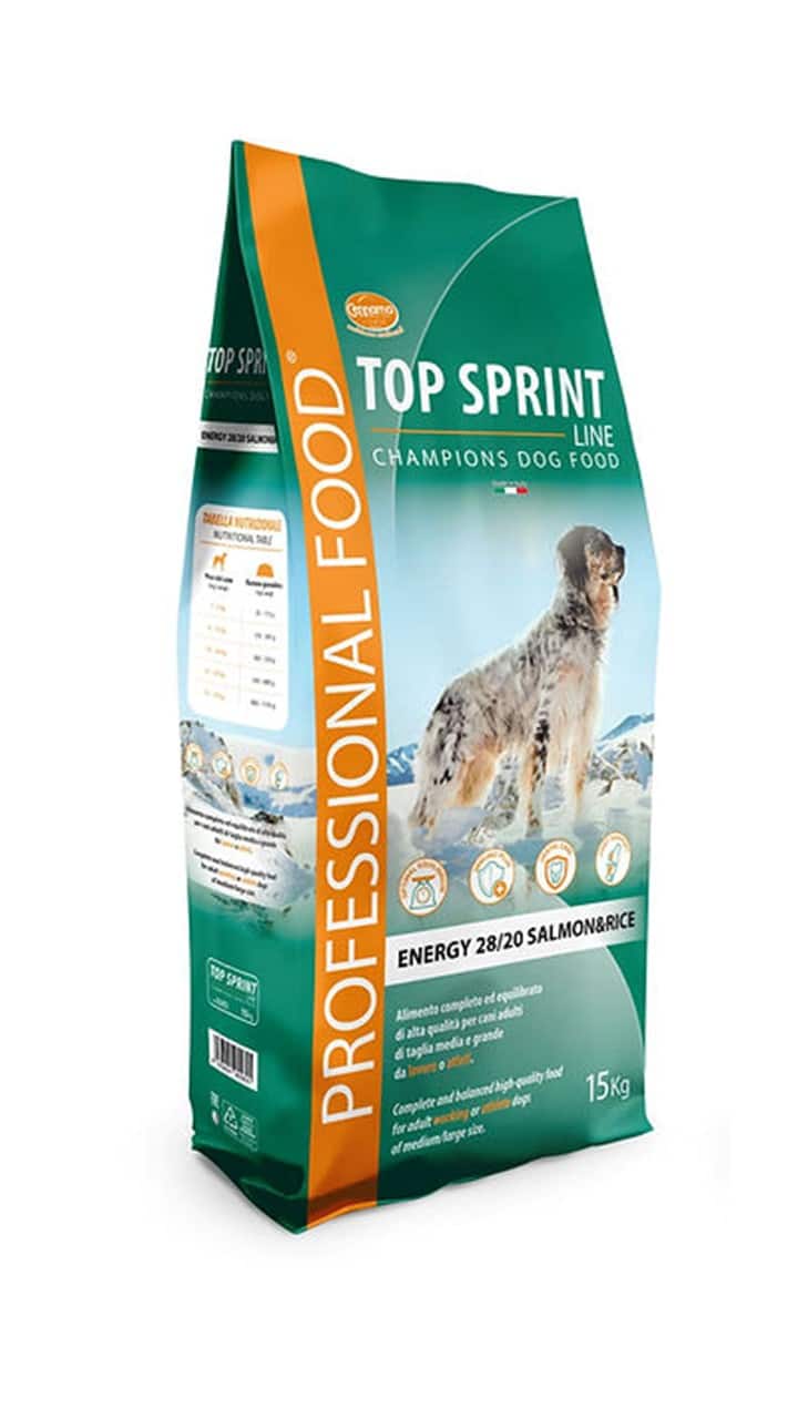 טופ ספרינט מזון יבש לכלבים בוגרים – ע"ב סלמון  15 ק”ג