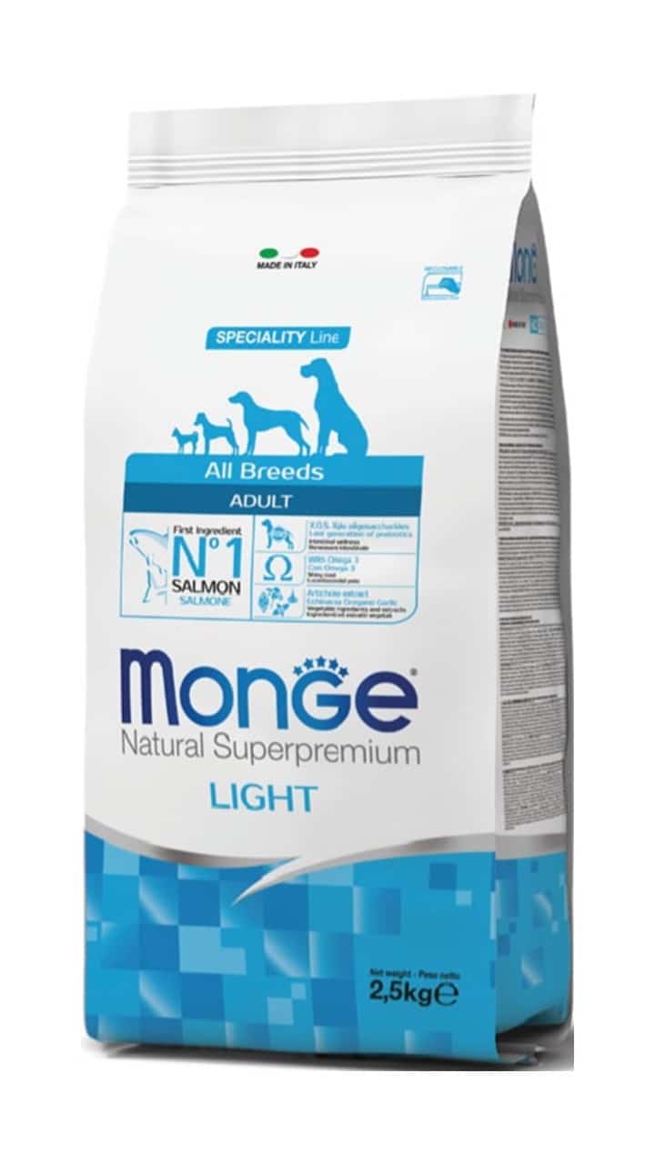 מונג', מזון דיאטטי, לכלבים בוגרים מכל הגזעים, בשר סלמון  – Monge, Salmon