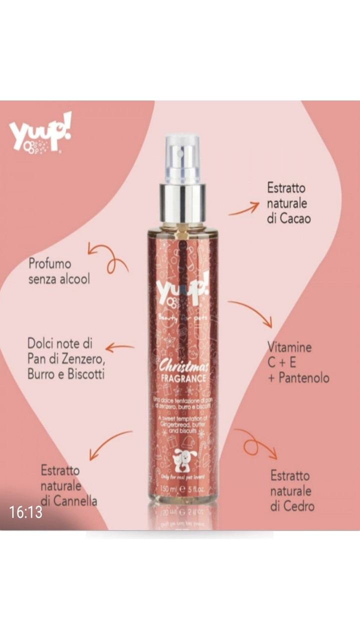 Yuupi, בושם לכלבים וחתולים - 150 מ"ל