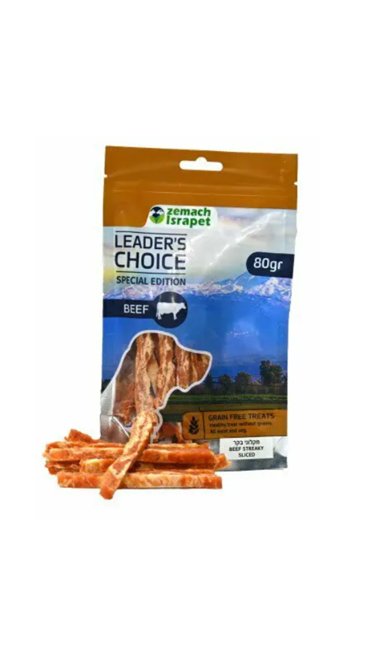 לידר צויס, חטיף איכותי - מקלוני בקר וברווז 80 גר