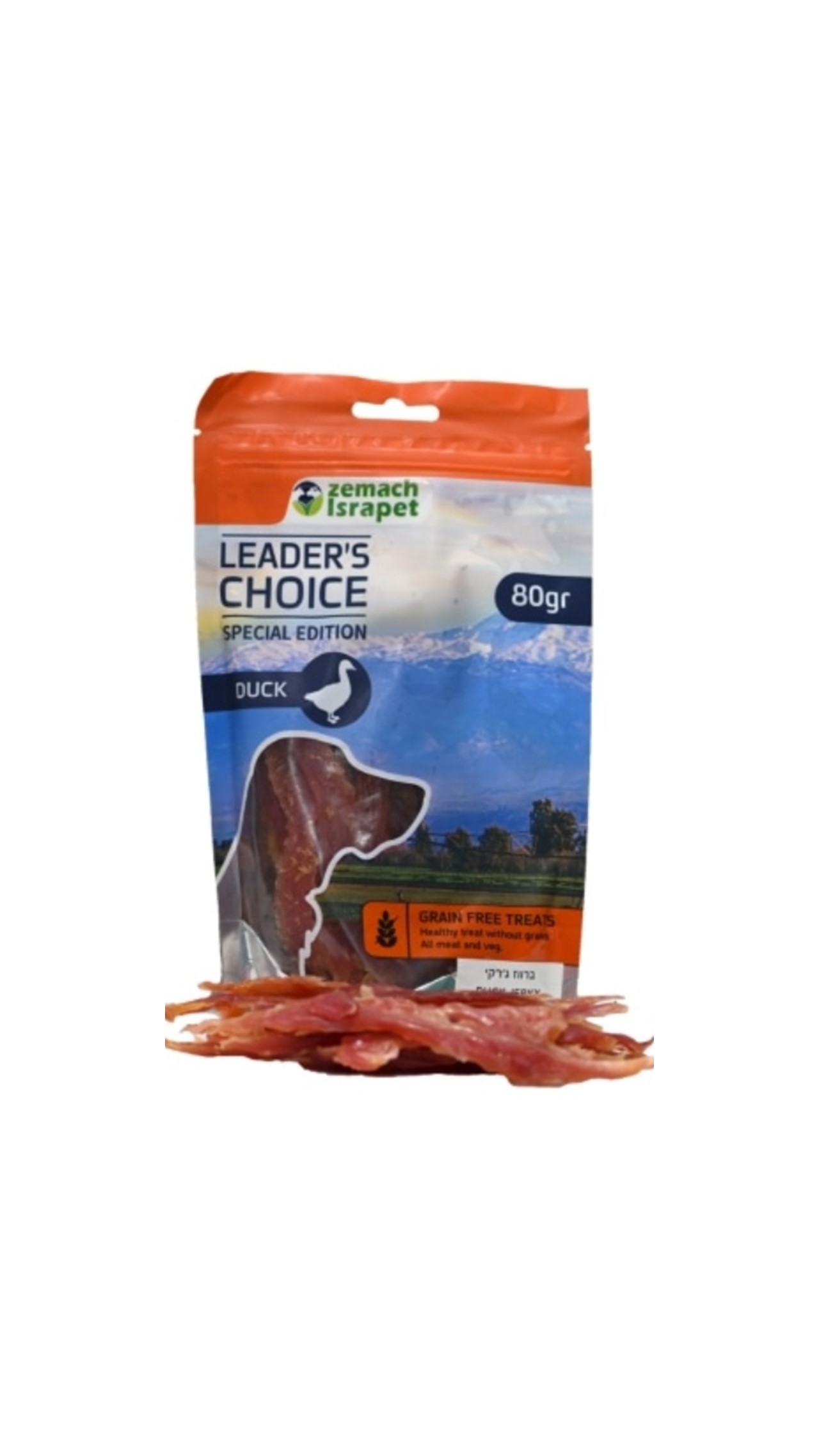 לידר צויס, חטיף איכותי - נתחי ברווז 80 גר