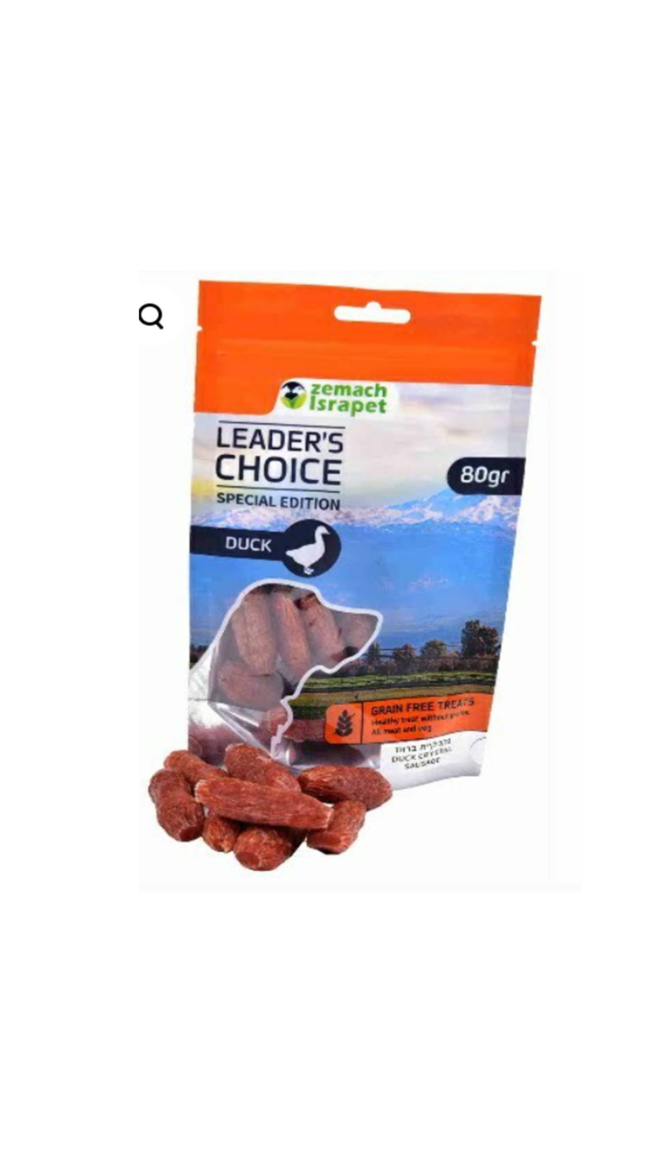 לידר צויס, חטיף איכותי - נקניקיות ברווז 80 גר