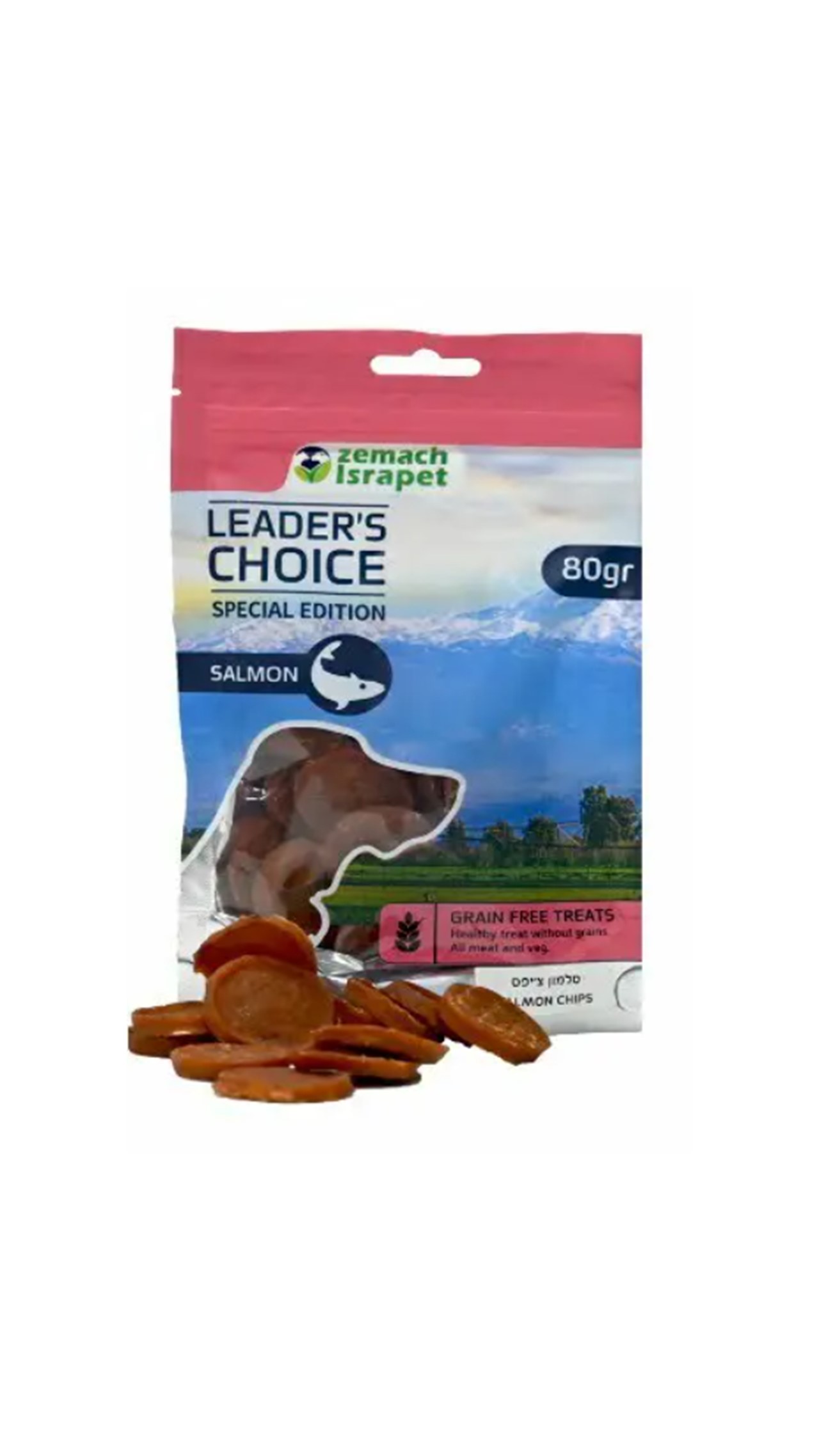 לידר צויס, חטיף איכותי - ציפס סלמון 80 גר