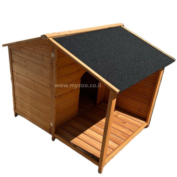 מלונה לכלב מעץ מלא לכלב בינוני/גדול - 1,299 - 1,649