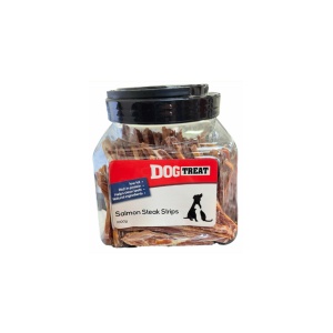 צנצנת רצועות סטייק סלמון מיובש - 1 ק"ג