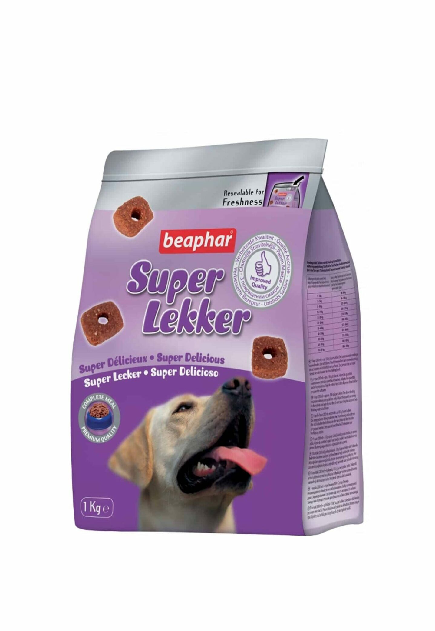 ביהפר סופר לקר, חטיף לכלבים עשיר בבשר עוף - 1 ק"ג