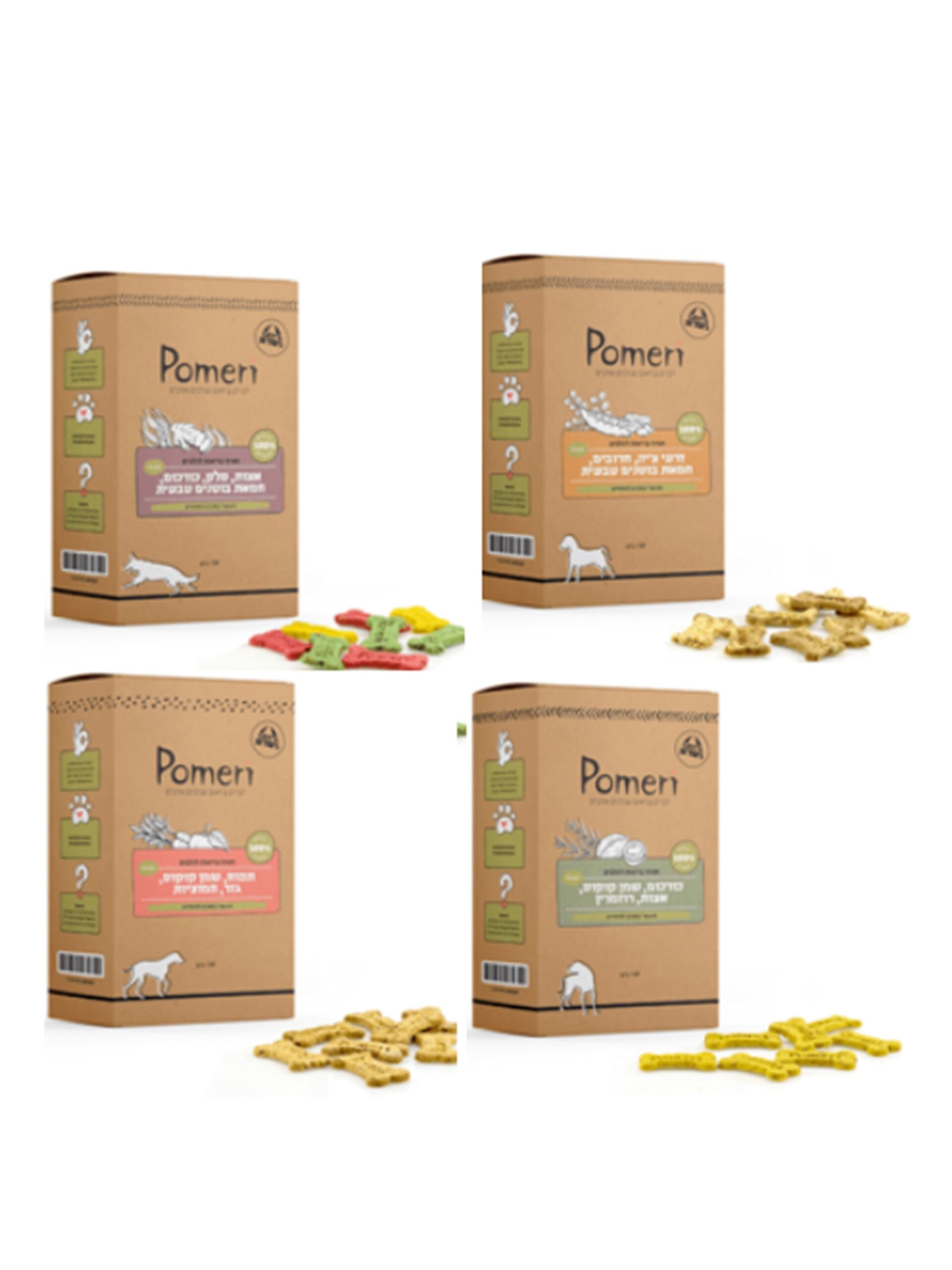 Pomeri, חטיף בסקויט 100% טבעי לכלב - 100 גרם