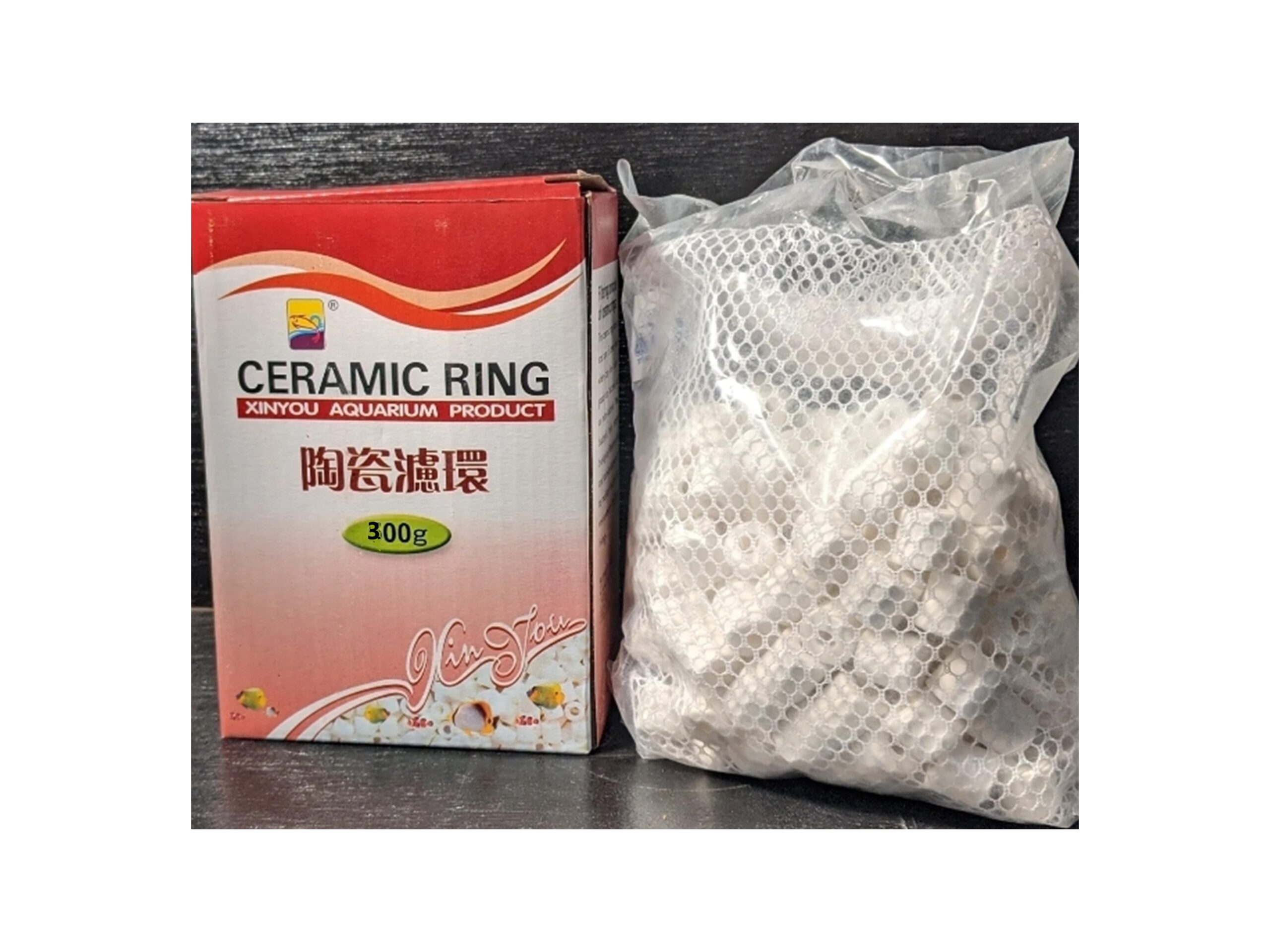 טבעות ביו קרמיקה איכותית עם רשת לאקווריום - 300 גרם