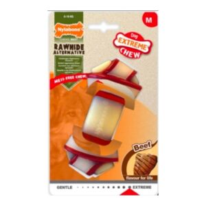 NYLABONE - ניילבון עצם לעיסה חזקה לכלב בינוני בטעם בקר