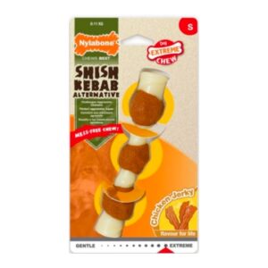 NYLABONE - ניילבון עצם לעיסה חזקה לכלב קטן/בינוני בטעם עוף והודו