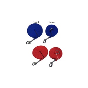 זוג רצועות אילוף/אימון 6 + 4 מטר ניתנות לחיבור ל - 10 מטר