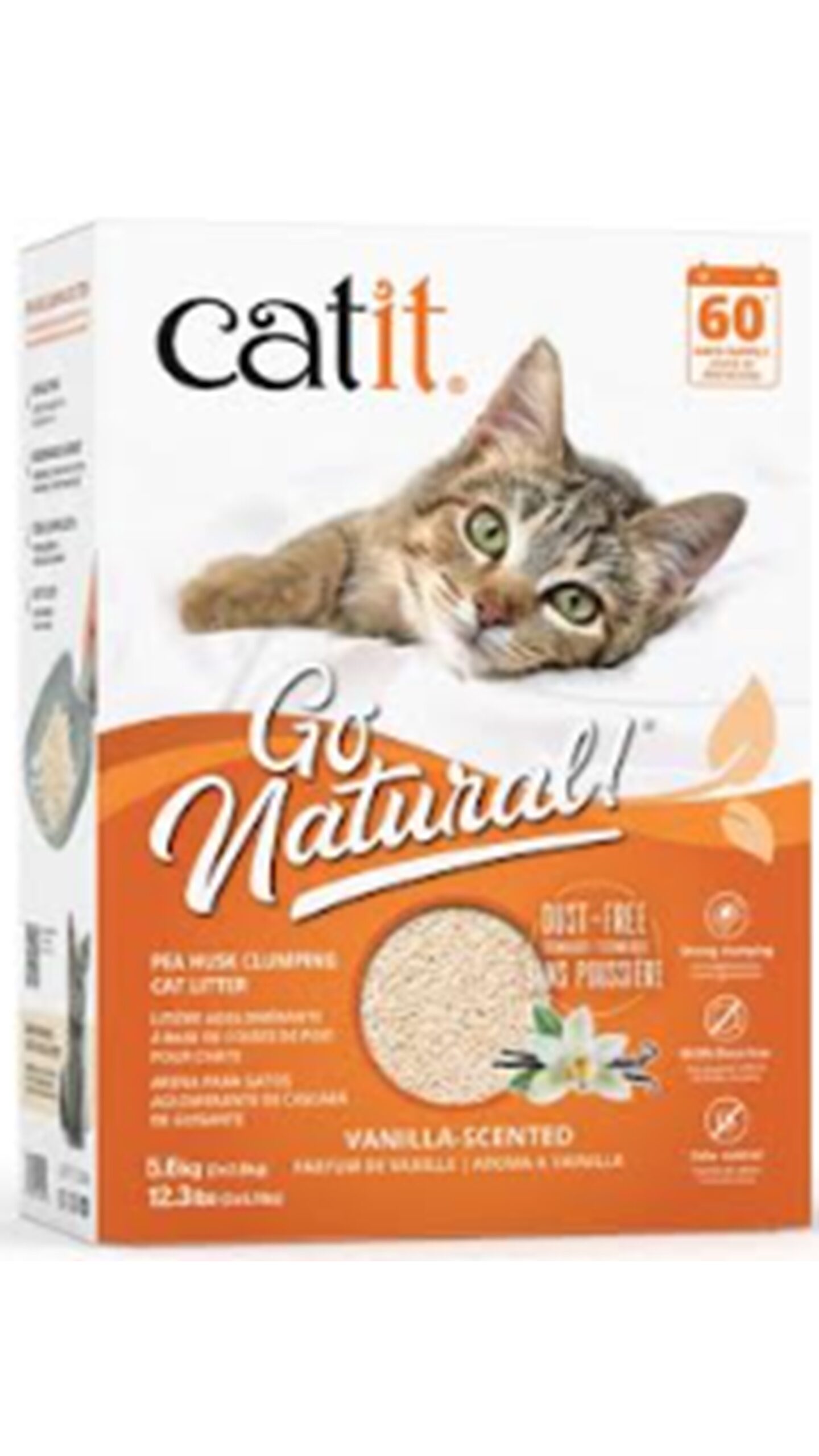 קט איט, חול מתגבש אורגני ע"ב אפונה בריח וניל - 5.6 ק"ג