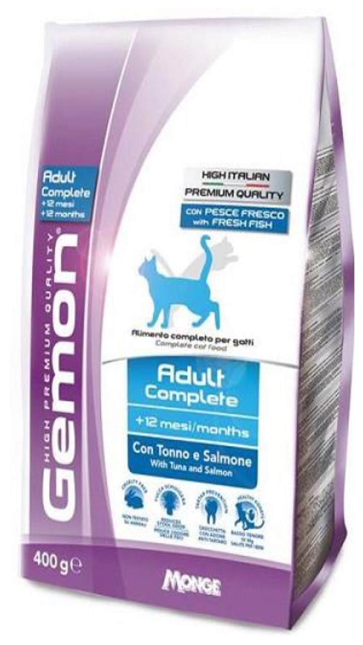 Gemon, גמון טונה וסלמון חתול סטרלייז אדולט - 2 או 7 קג