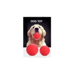 DOG TOY, כדור גומי קשיח לכלב מגיע בשני גדלים.