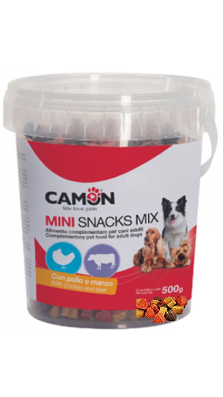 Camon - חטיף אילוף לבבות עוף ובקר - 500 גרם