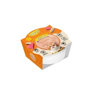 MOUSSE, מוסי מעדן לחתול בטעם טונה וסלמון - 85 גרם