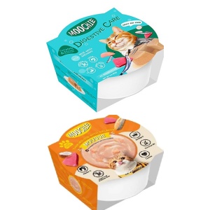 MOUSSE, מוסי מעדן לחתול מארז 10 יח במגוון טעמים -850 גרם משקל כולל