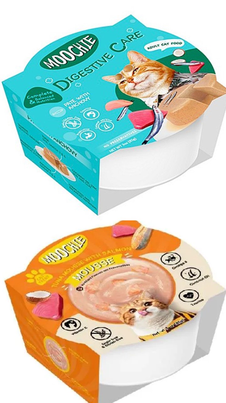 MOUSSE, מוסי מעדן לחתול מארז 10 יח במגוון טעמים -850 גרם משקל כולל