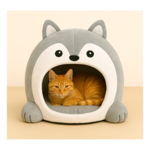 איגלו, מיטה לחתול מעוצבת צבע אפור