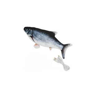 צעצוע לחתול דג רוטט נטען USB