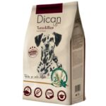 Dican, דיקאן טונה ואורז מזון לכלב בוגר - 14 ק"ג