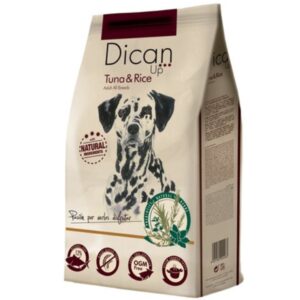Dican, דיקאן טונה ואורז מזון לכלב בוגר - 14 ק"ג