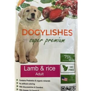 דוגילישס מזון יבש סופר פרימיום, ע"ב כבש ואורז - 12 ק”ג
