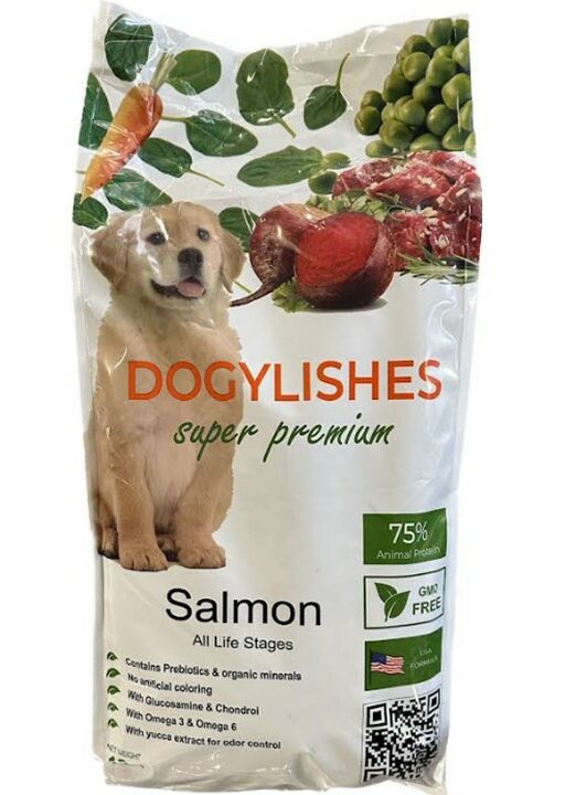 דוגילישס מזון יבש סופר פרימיום, ע"ב סלמון ואורז - 12 ק”ג