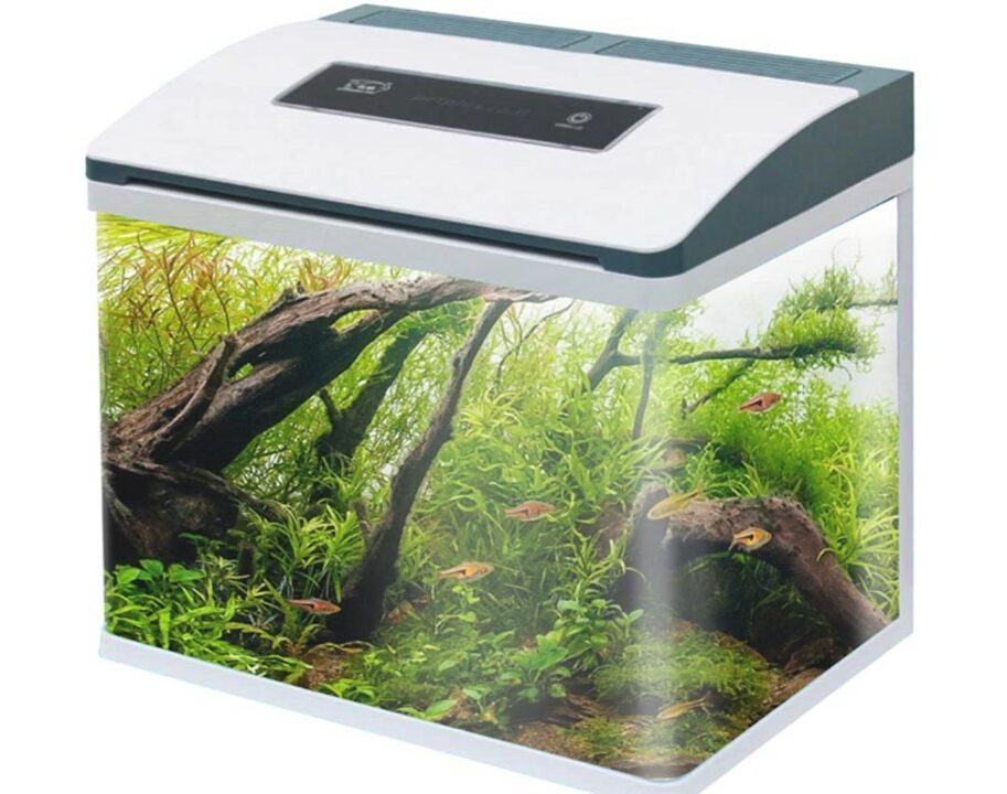 אקווריום לדגים + פילטר + תאורת לד טאצ' - 56 ס"מ דגם CRM560