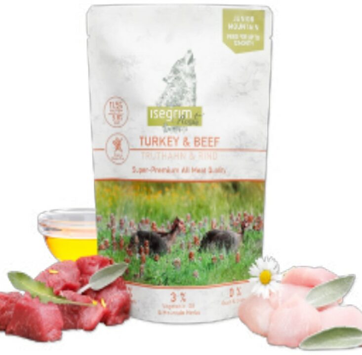 איסגרים, מזון רטוב לגורים ע"ב הודו ובקר - 410 גרם