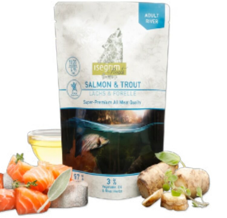 איסגרים, מזון רטוב לכלב ע"ב סלמון ופורל - 410 גרם