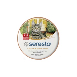 סרסטו, קולר לטיפול בפרעושים וקרציות לחתולים