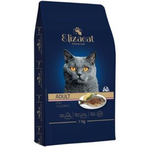 ELIZACAT, אליזקט, מזון יבש לחתולים בוגרים, דגים - 3 או 7 או 15 ק"ג