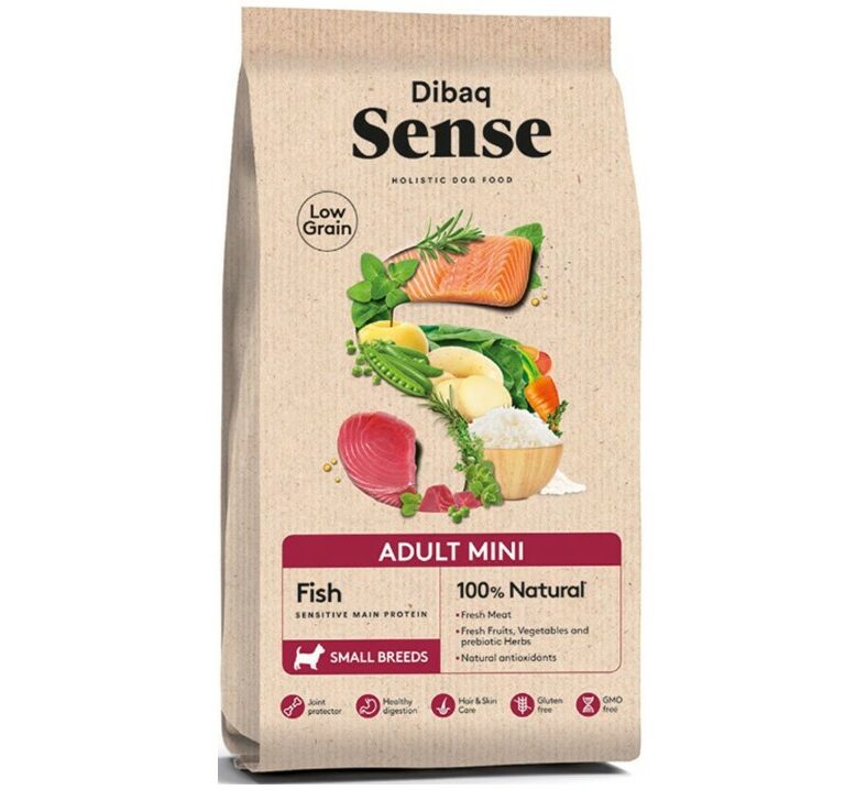 דיבק סנס אולטרה פרימיום, מיני מופחת דגנים ע"ב דגים - משקל 2 ק"ג