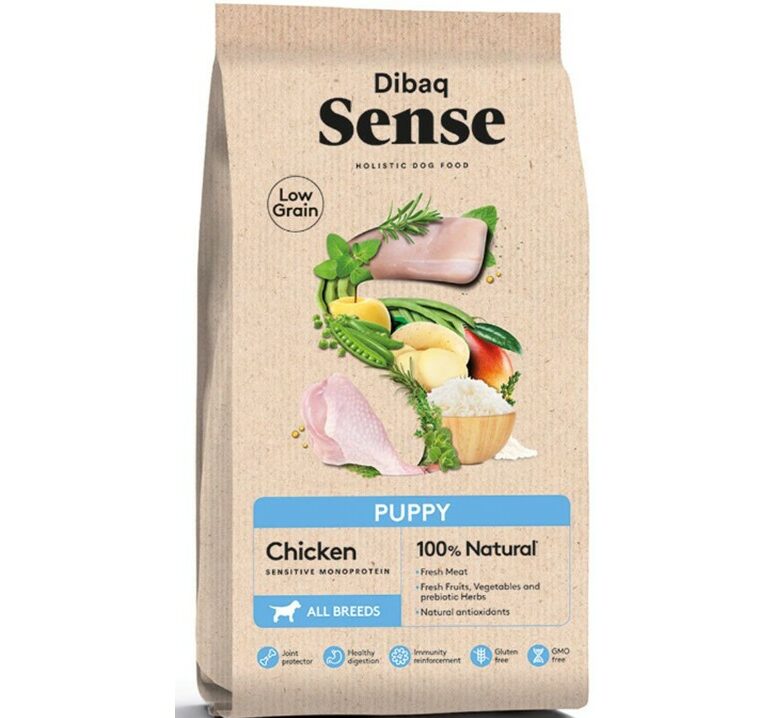 דיבאק סנס לגורים עוף נטול מופחת דגנים 2 ק"ג או 12 ק"ג