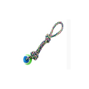 צעצוע חבל דנטלי עם כדור טניס - 40 ס"מ