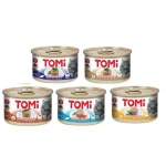 TOMI (טומי) – מעדן פטה סופר פרימיום לחתול במגוון טעמים, 85 גרם.
