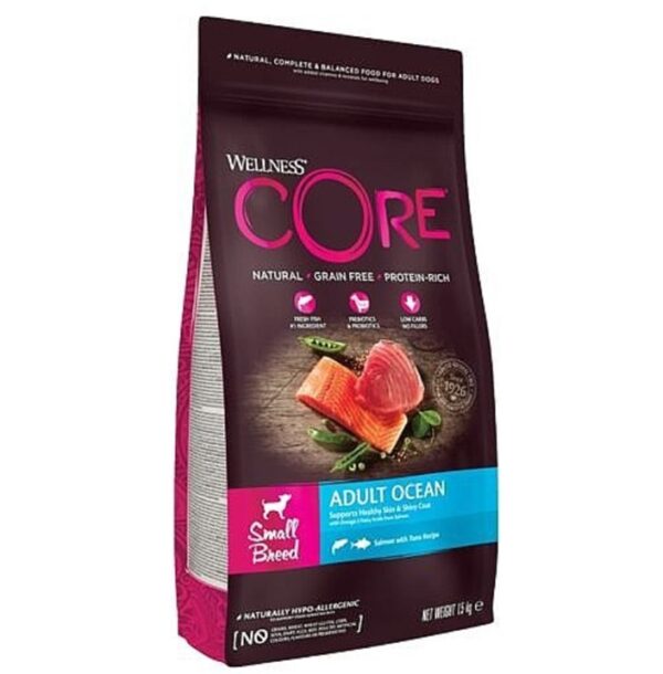 וולנס קור מזון יבש ע"ב סלמון לכלבים גזע קטן אושן - 1.5 או 5 ק"ג