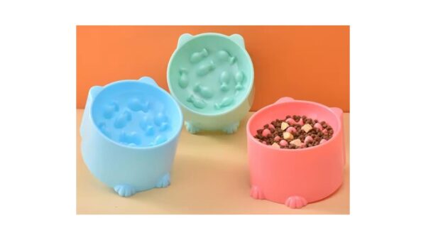 קערה מיוחדת להאכלה איטית לחתול - 8.5 ס"מ