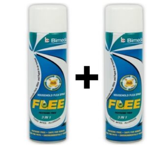 FLEE, תרסיס סביבתי טבעי נגד פרעושים, קרציות ביצים זחלים קרדיות ואלרגנים - 800 מ"ל